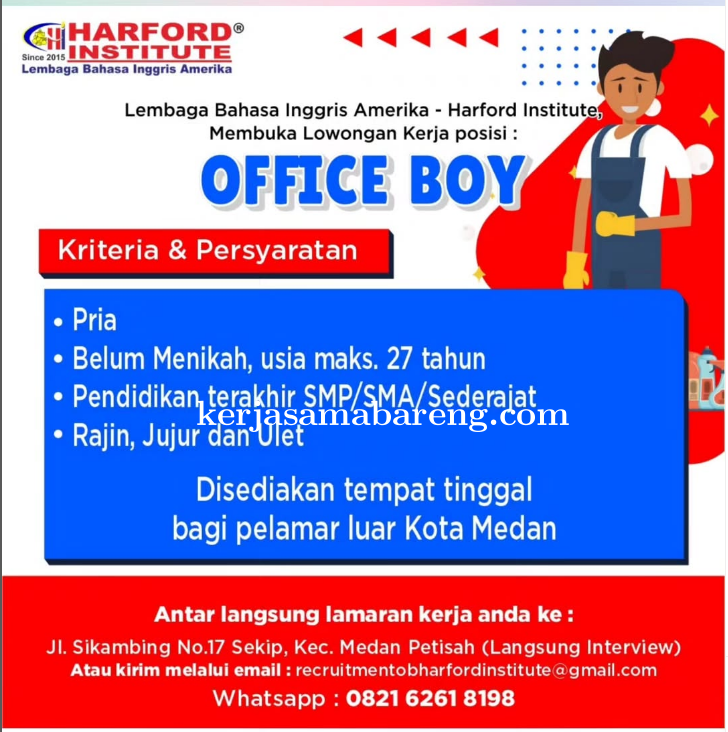 Lowongan Kerja Office Boy