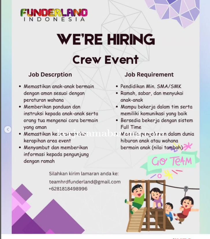 Lowongan Kerja Crew Event
